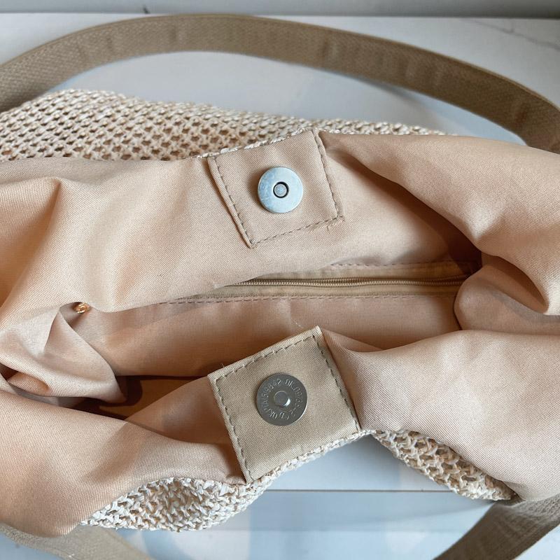 Large Capacity Bag Shoulder Bag Women's Straw Travel Handbag