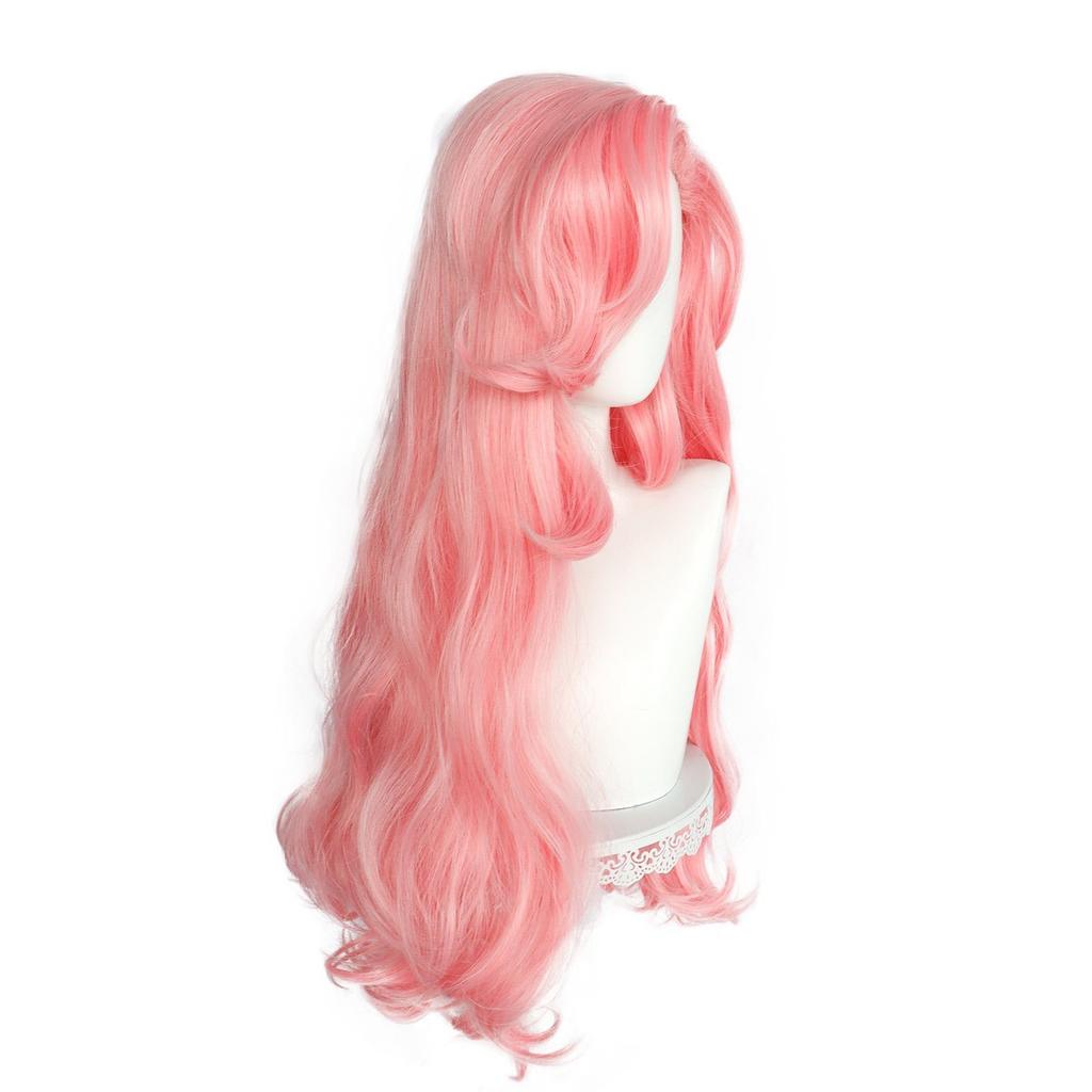 Pink fringe long curly hair synthetic wig-For Little Pony character Fluttershy cosplay wig animation reality wig