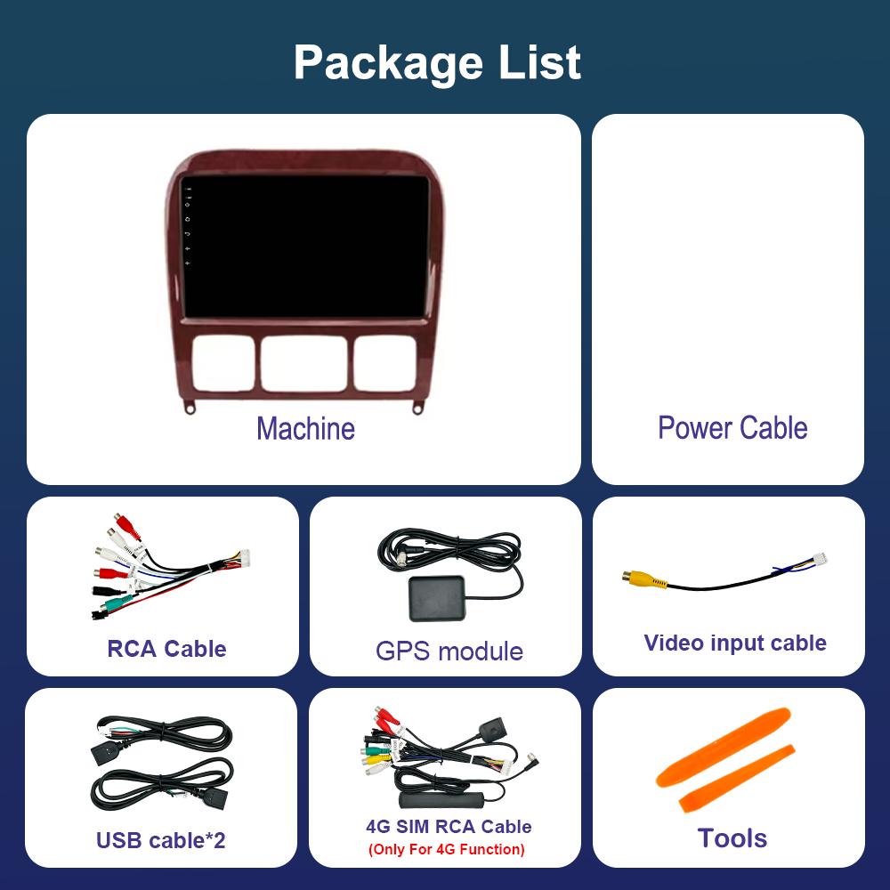 for Mercedes Benz S Class W220 S280 S320 S350 S400 S430 S500 S600 S55 AMG Car Video Multimedia Player WiFi Android GPS Carplay