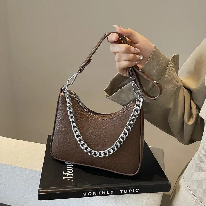 Retro Niche Women's Shoulder Bag  Versatile Crossbody Bag  Single Shoulder Armpit Bag  Popular Fashion  Super Hot  Autumn and Winter