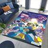 1pc Mega Man Anime Cartoon Design Office Chair Mat Non-Slip Carpet for Home Decor, Living Room, Bedroom, Game Room - Perfect Gift for Fans!Y042