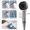 Cross-border Shower Head Set with Powerful Booster and Piano Button Filter