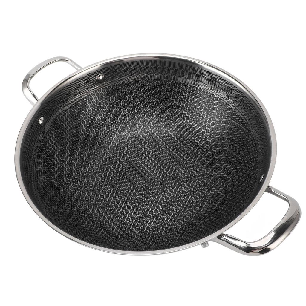 Tigaie Stick Proof din oțel inoxidabil 316 Tigaie cu mâner dublu pentru inducție