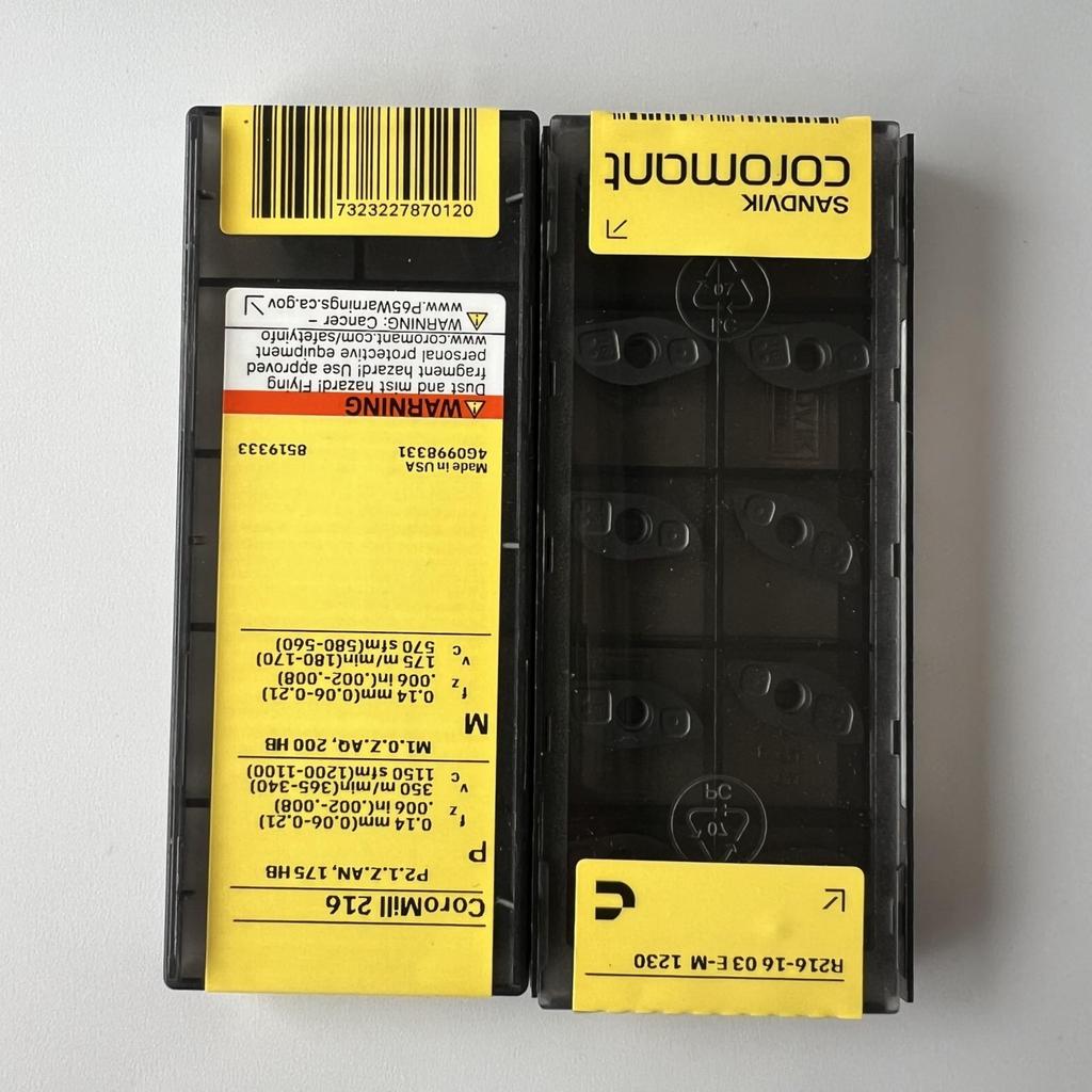 SANDVIK / R216-1603E-M 1230 / Original Swedish hard alloy blade 10 Pcs