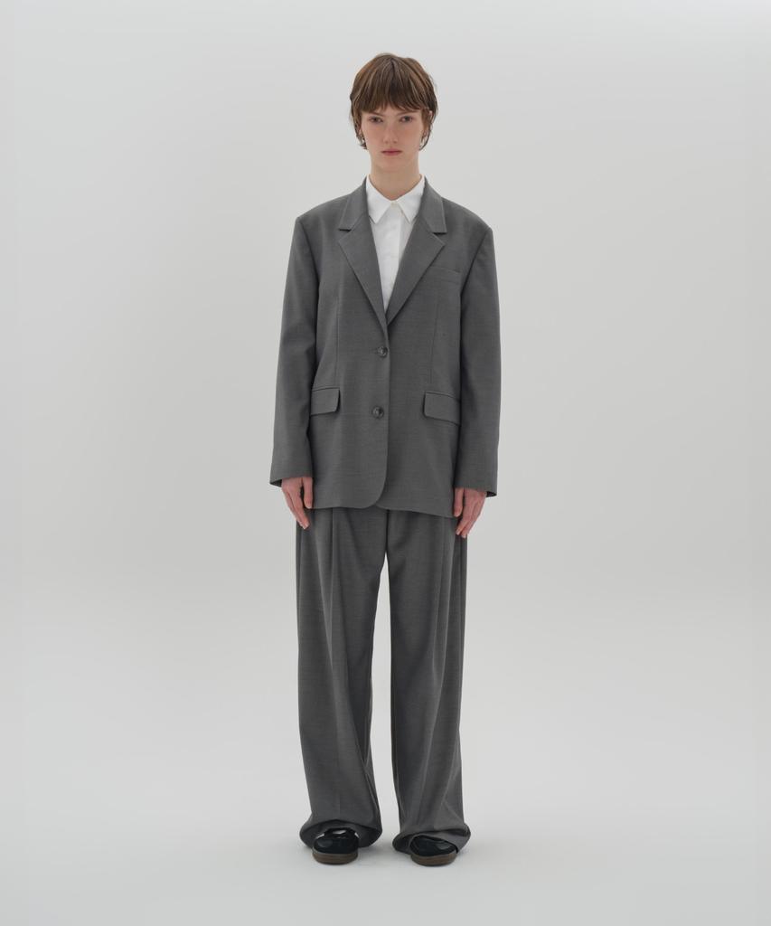 JUN BY JUN K Classic Strap Pants_Gray
