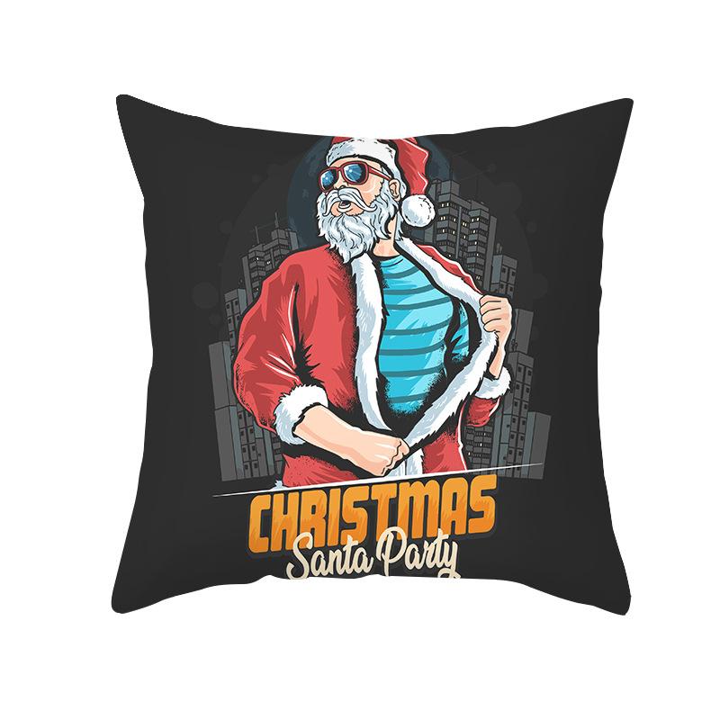 Nordische Weihnachtskissenbezug Schwarz Gold Serie Pfirsichhaut Kissenbezug Büro Sofa Kissenbezug Zuhause