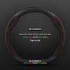 Genuine Leather & Carbon Fiber Steering Wheel Cover for Exeed TX - Suede, Anti-Slip, All-Season.