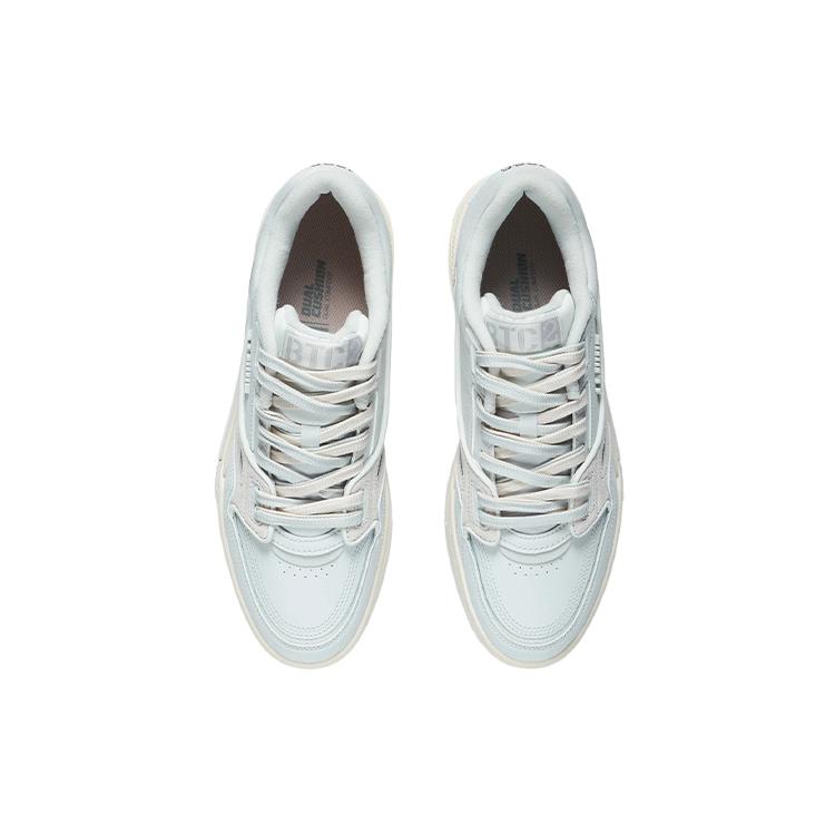 New LiNing 001 BTC BTC Lightweight And Breathable Low Top Skateboard Shoes Frost White Gray AGCS023-5