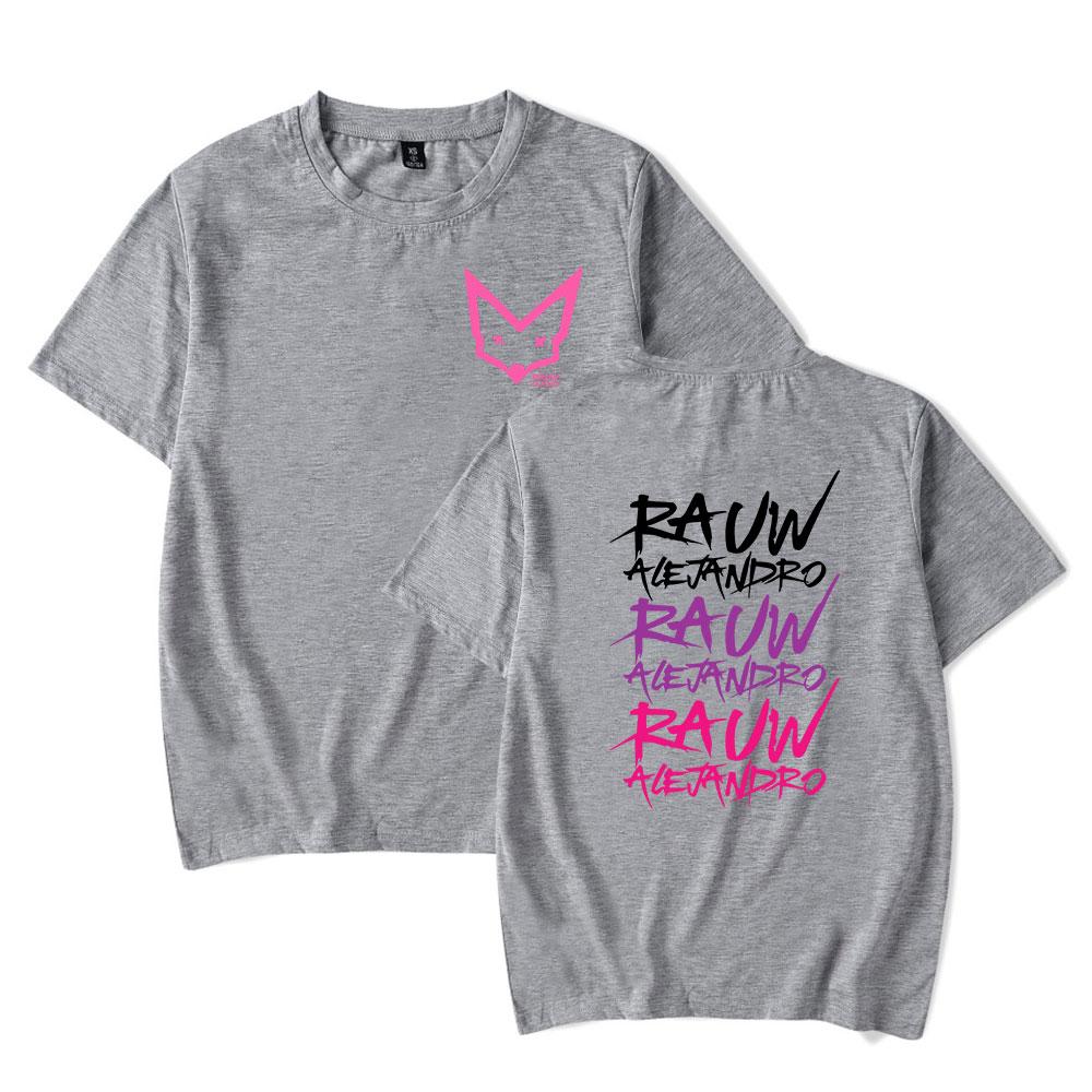 Rauw Alejandro T Shirts for Men Summer Clothing Fitness O Neck Man T-shirt for Male Oversized New Men T-shirts Tops