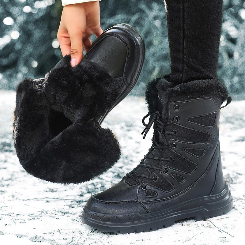 

Snow Women Boots Flat Shoes Woman Platform Woman Shoes Keep Warm Ankle Boots Plus Size Women s Winter Shoes Boots Botas Mujer 42