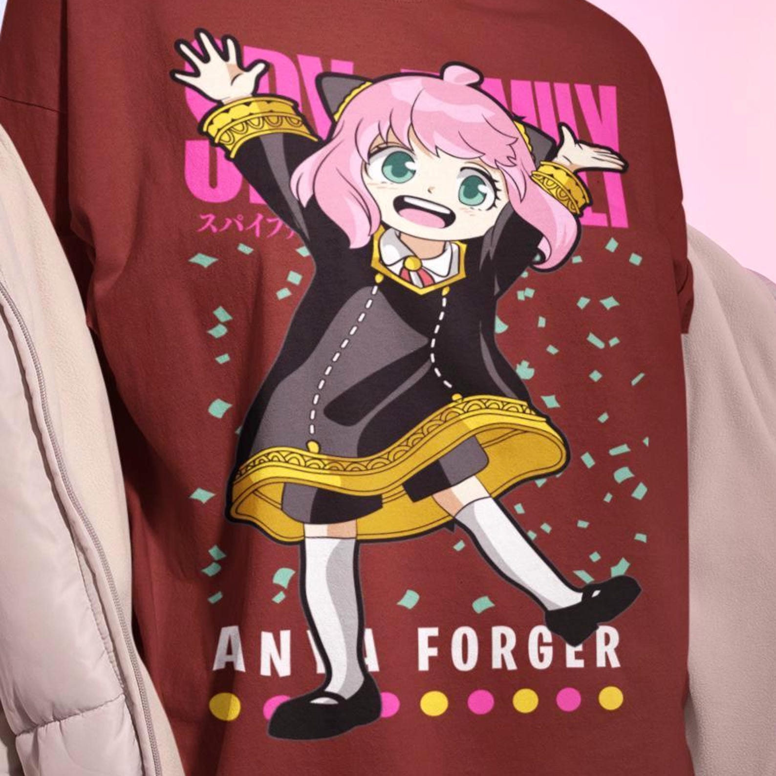 Anya Forger T-Shirt – Spy x Family Anime Cosplay Shirt S
