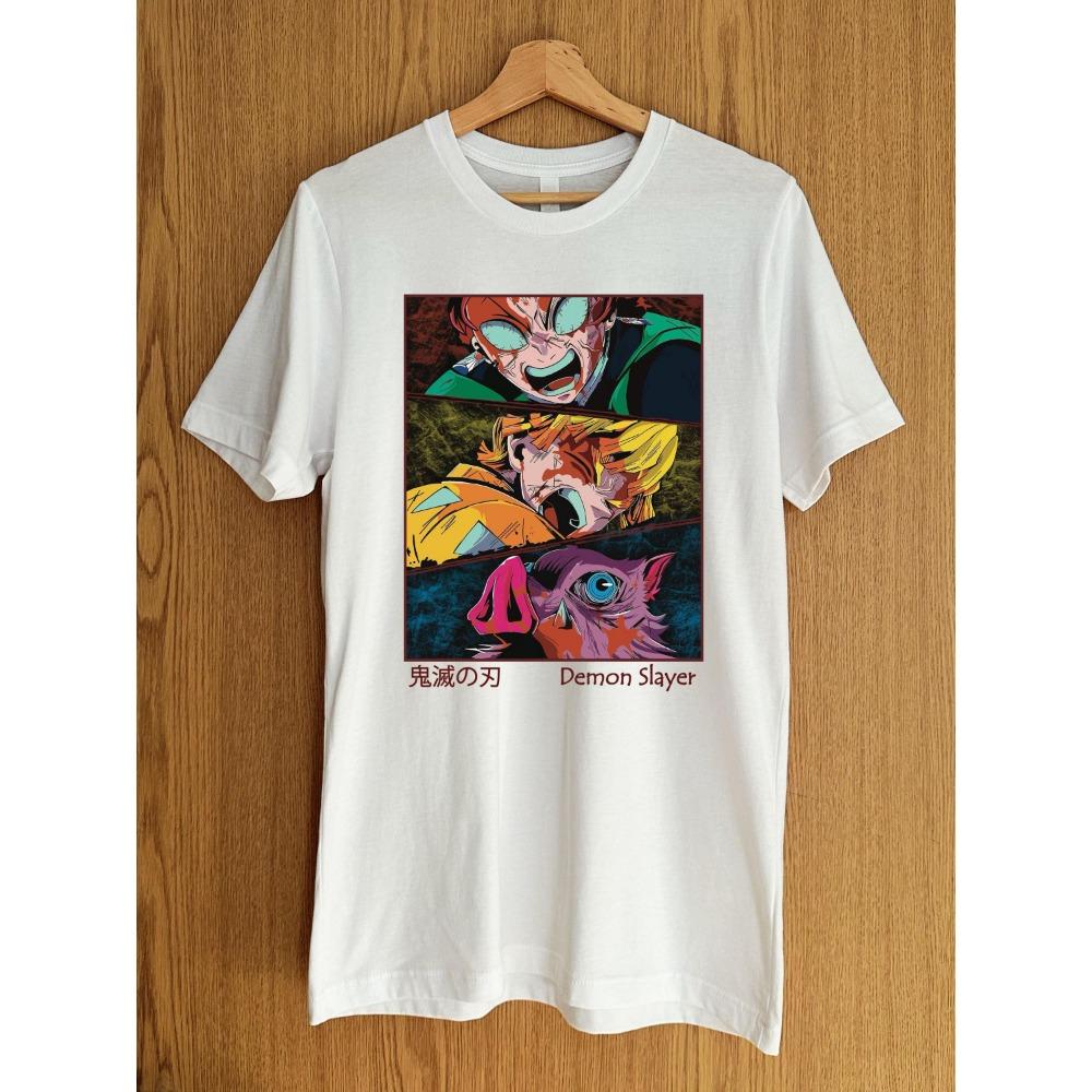 

Spring Summer T-shirts Kanjirou Shin ei Ijusho Demon Slaye T-shirts Demon Slayer Shirts S