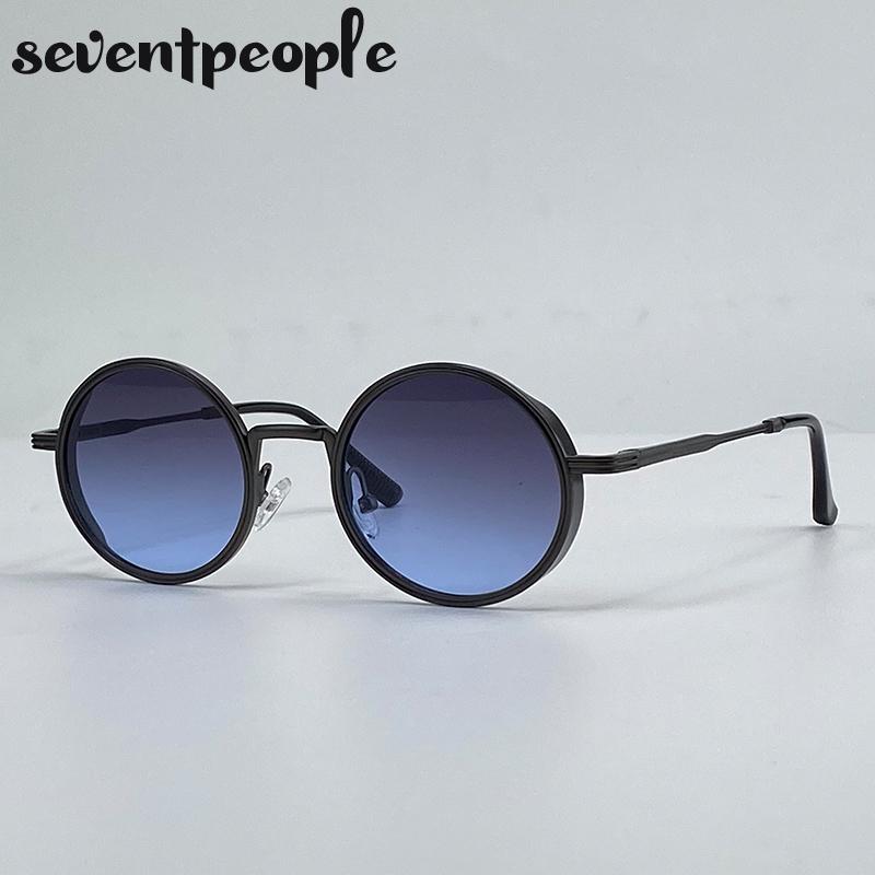 Small Frame Steampunk Round Sunglasses Women Men  Luxury Brand Vintage Punk Driving Sun Glasses UV400 Classic Metal Eyewear