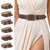 Carved PU Leather Belt Alloy Pin Buckle Decorative Belt Fashion Adjustable Belt  Daily Outfit