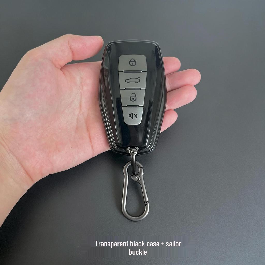 Geely Car Key Cover: Fits Xingyue L, Xingrui, Vision X3/X6, Boyue, Emgrand, Bin Yue, Hao Yue with Transparent Buckle