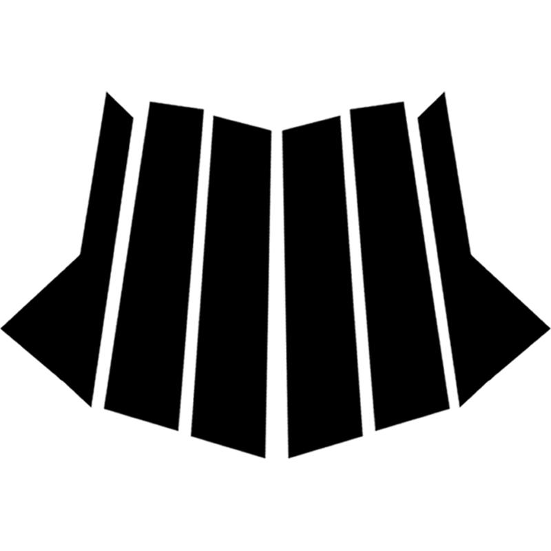 6pcs Car Window Door Column B C Pillar Post Trim Cover Glossy Black PC Stickers Accessories Fit For KIA CEED WAGON 2019-2024