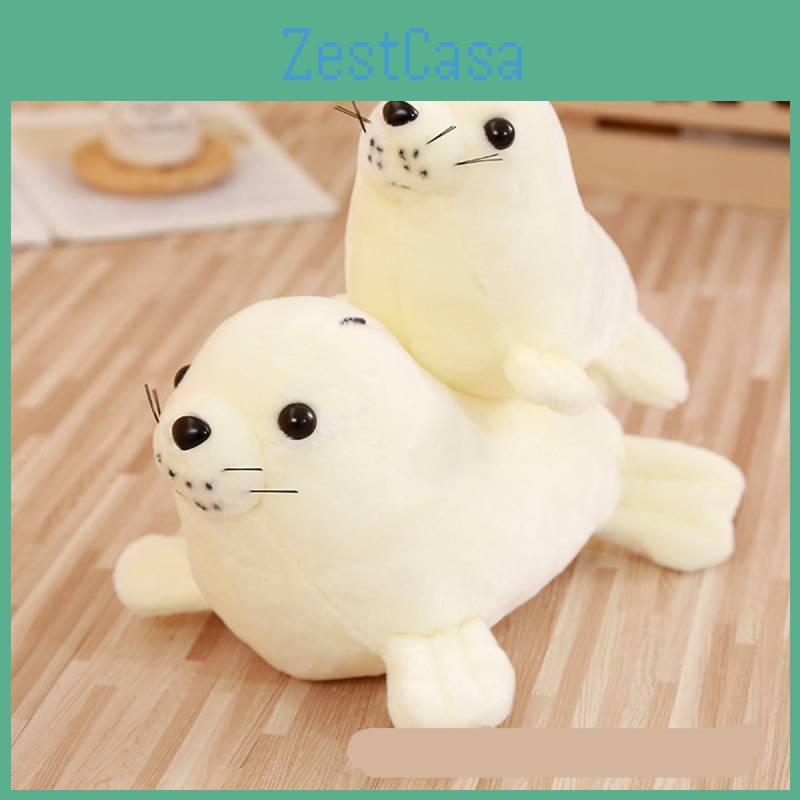 Sea Lion White Stuffed Toy Plush Animal Doll Children Sleeping Partner Gift
