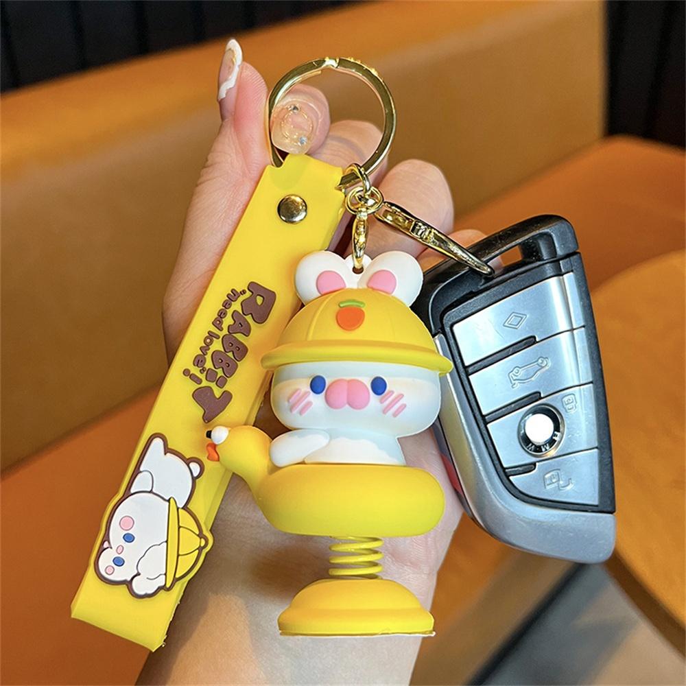 Anime Shaking Doll Car Interior Decoration Cute Spring Shaking Rabbi Auto Dashboard Ornaments Kawai Car Decoration Accessories