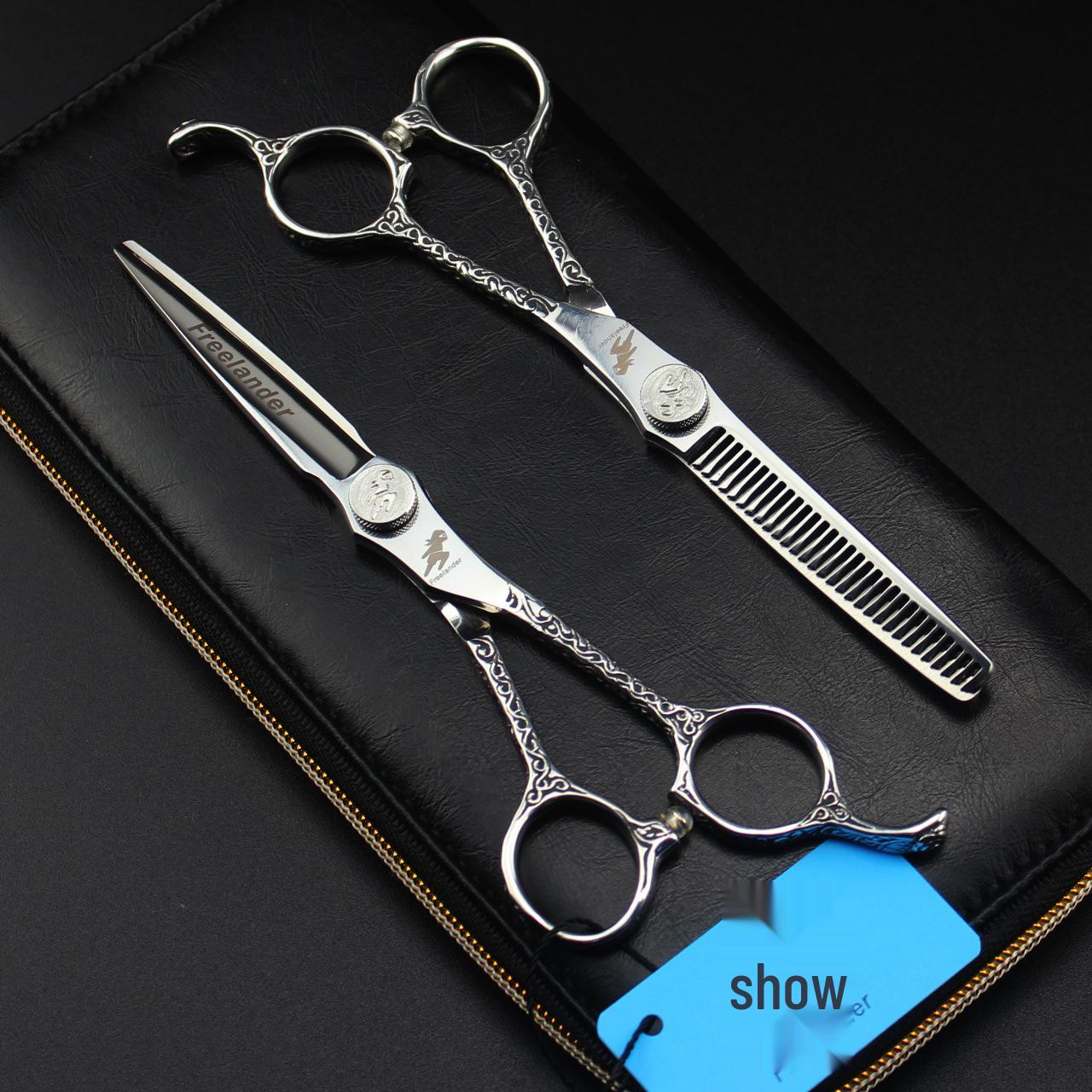 6.0 ZB-01 Wanderer 440C Straight Hairdressing & Thinning Scissors ZB-01 Thinning Scissors