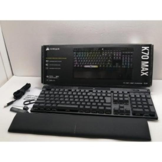 USED CORSAIR K70 MAX RGB Magnetic‑Mechanical Gaming Keyboard – CH‑910961G‑JP (Steel Gray, Japanese Layout)