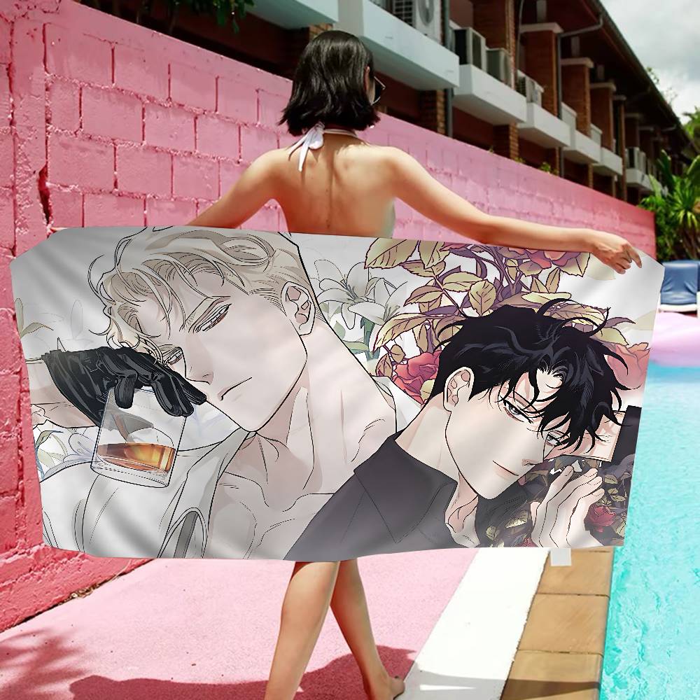 Roses And Champagne Anime Big Microfiber Beach Towels Quick Dry Towel Sand Beach Towels Pool Towel For Travel Swim Pool Yoga