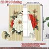 Set Of 2 Flat Printing Curtains Without Rod Floral Elegance Birds Women Is Day Festival Creative Fabric Curtain Made Polyester