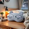 1PC Cute and breathable eye mask for both men and women, providing light blocking and eye protection to relieve eye fatigue.