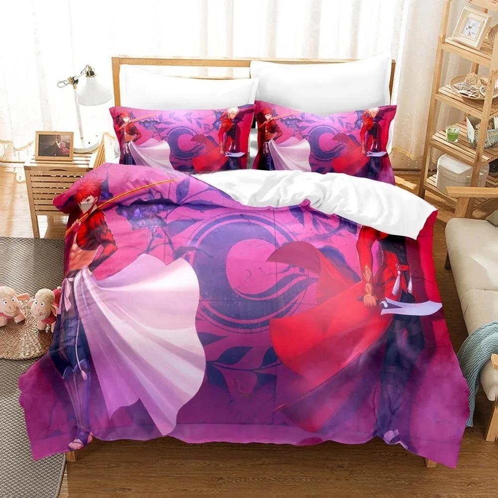 Comfortable Cartoon Pattern Duvet Cover Set With Duvet Cover And Pillowcases Single Twin Full Queen King Sizes For Adults And Kids