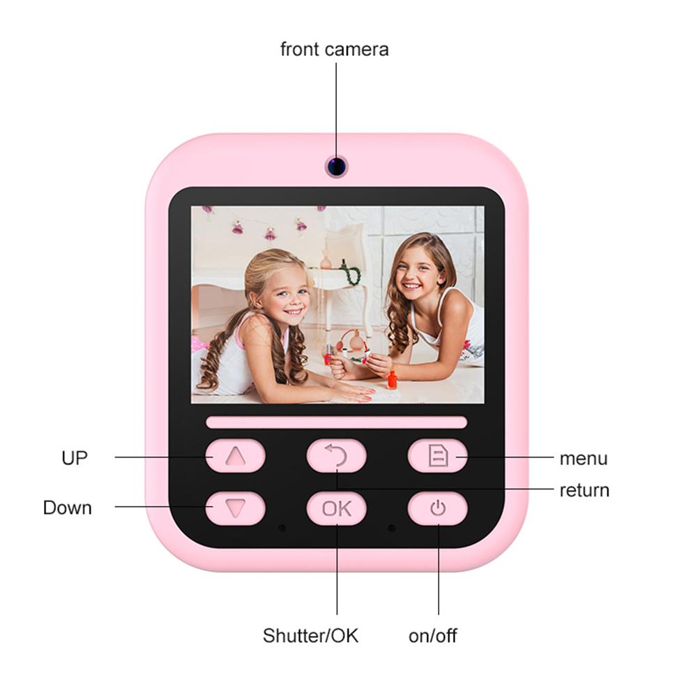 Instant Print Camera HD Digital Camera Instant Photo Printing Camera Portable Digital Camera for Girls Boys Birthday Gifts