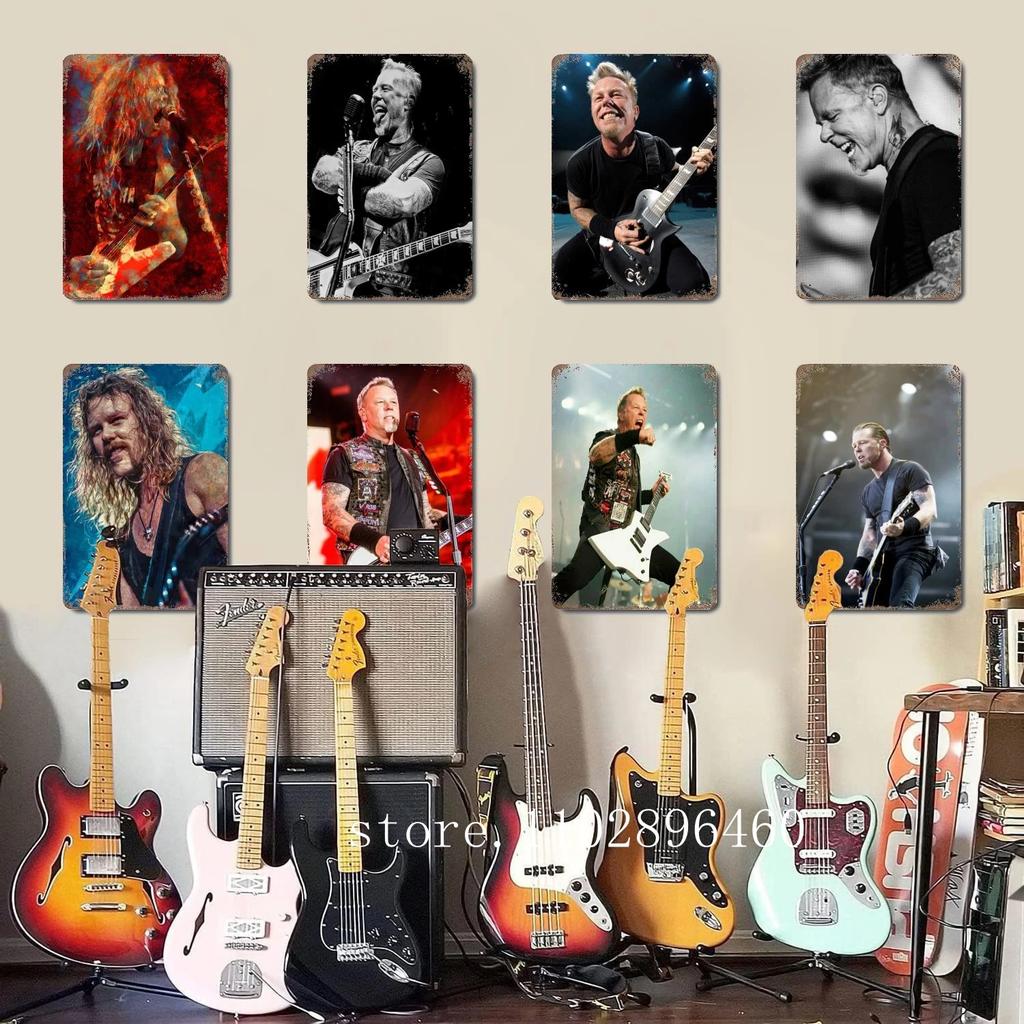 James Hetfield Metal Plaques & Signs Wall Decor Vintage Tin Signs Captain Metal Poster Decor for Bar Pub Club Wall Decoration