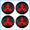 For Mitsubishi Lancer Lancer ASX Outlander 2 3 Pajero Mirage exzos Pajero 4 4PCS Auto Wheel Center Hub Tyre Vehicles Caps Cover Rim Sticker Badge