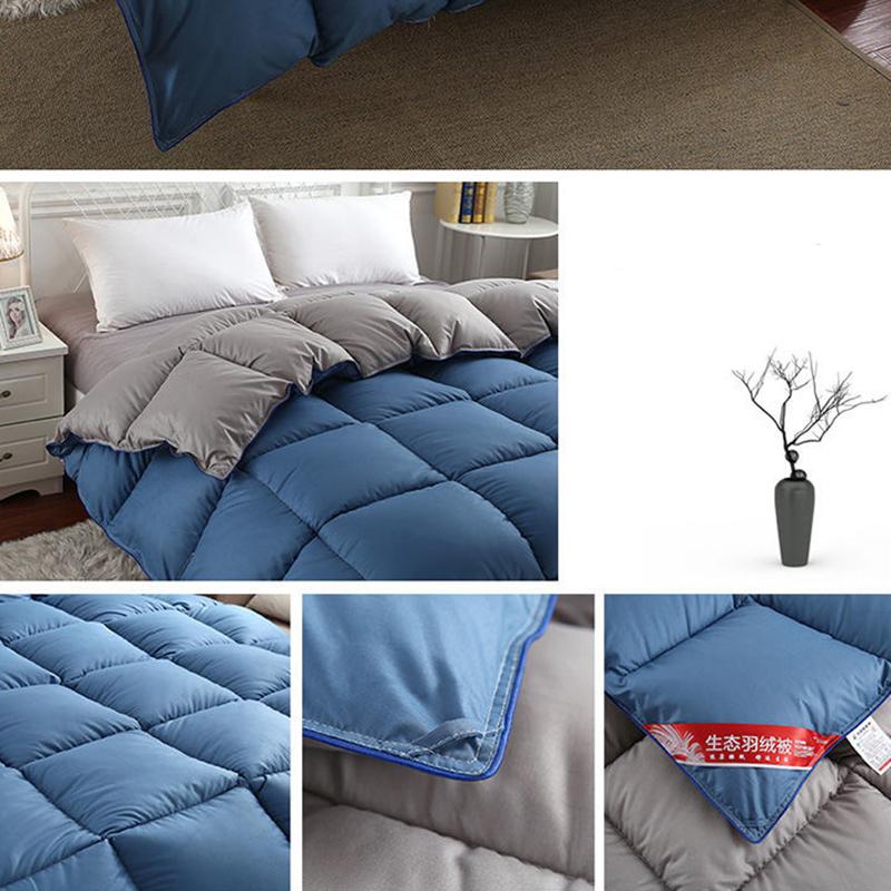 Winter White Goose Down Duvet Thickened Warmth Double Quilt Single Dormitory Quilt Large Soft and Comfortable Duvet