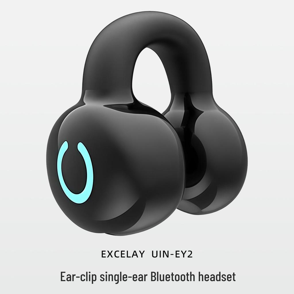 New Berlin Sound Ear Clip Wireless Bluetooth Open-Ear Bone Conduction Sports Headphones with Noise Cancelling and Extended Battery Life