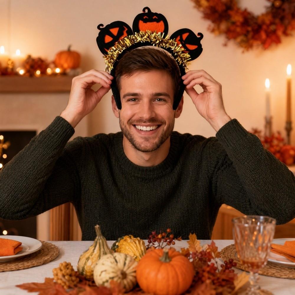 Pumpkin Halloween Party Hair Hoop Witch Ghost Festival Headpiece Carnival Events