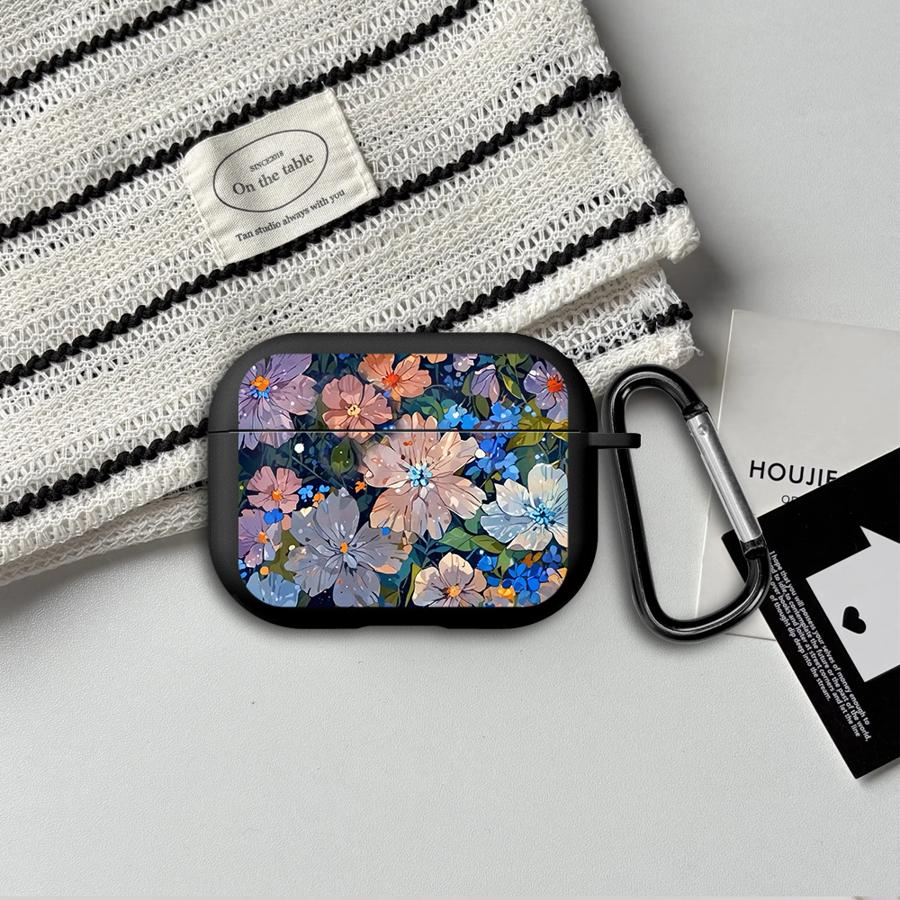 Retro Flowers Earphone Cases Cover Case For Airpods 2 4 3 Pro2 Pro 1 Pro3