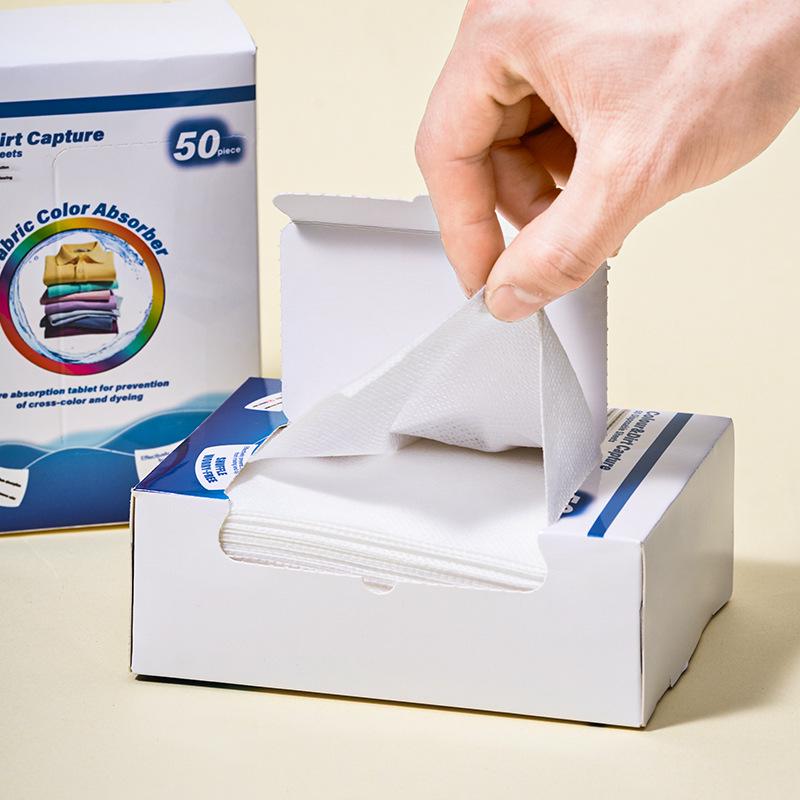 Color-Locking Anti-Bleeding Laundry Sheets: Non-Staining, Color-Absorbing, Perfect for Mixed Loads.