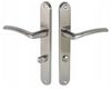 Internal Door Handle, Long WC Plate, Left, Chrome, Brushed Nickel