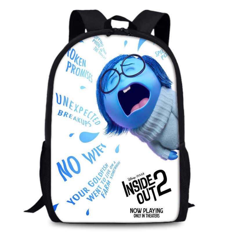 Spacious Inside Out 2 Backpack Durable Oxford Fabric 15 Inch School Bag Unisex