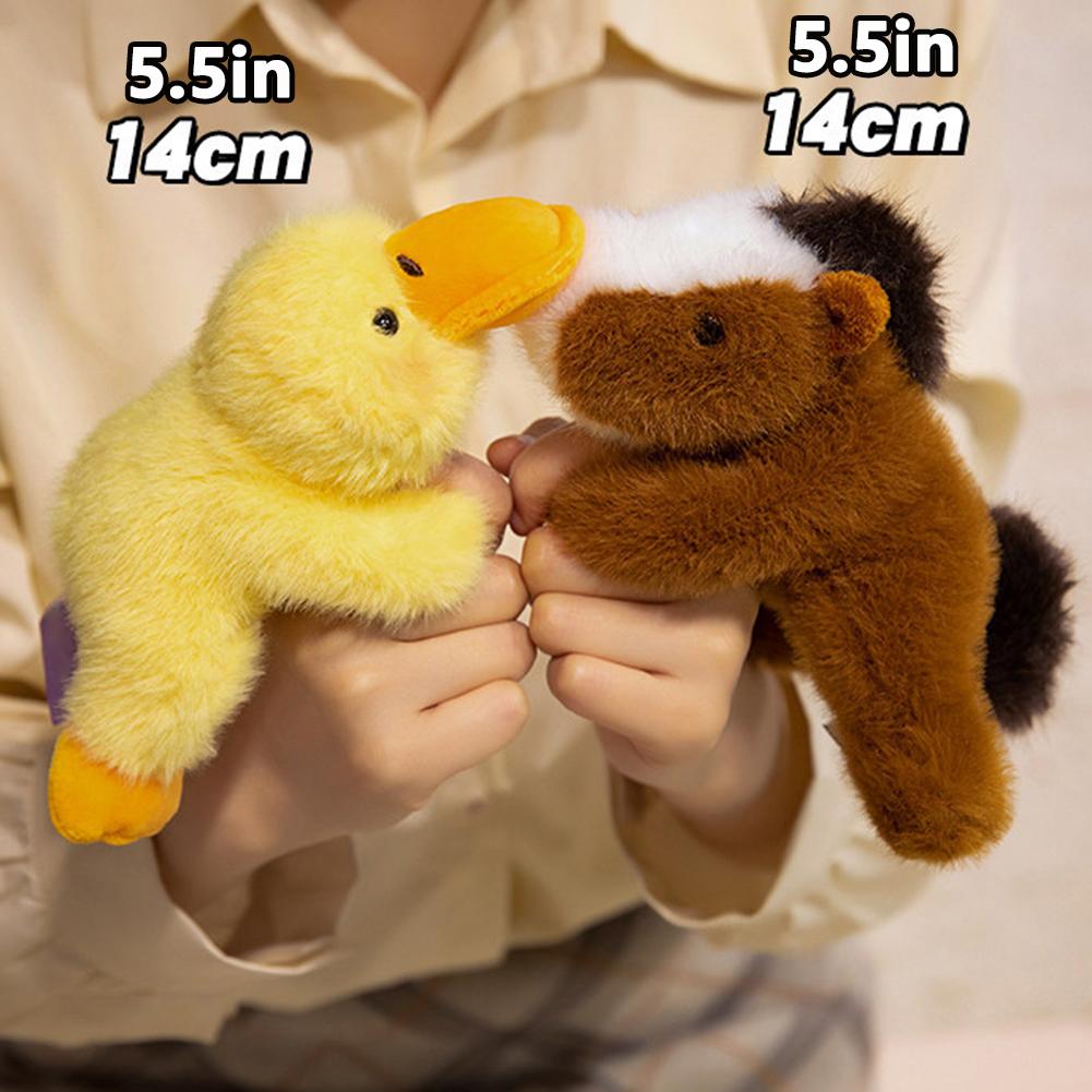 Cartoon Elephant Duck Magnetic Refrigerator Sticker Creative Home Simulation Animal Refrigerator Sticker Plush Doll Home Decor