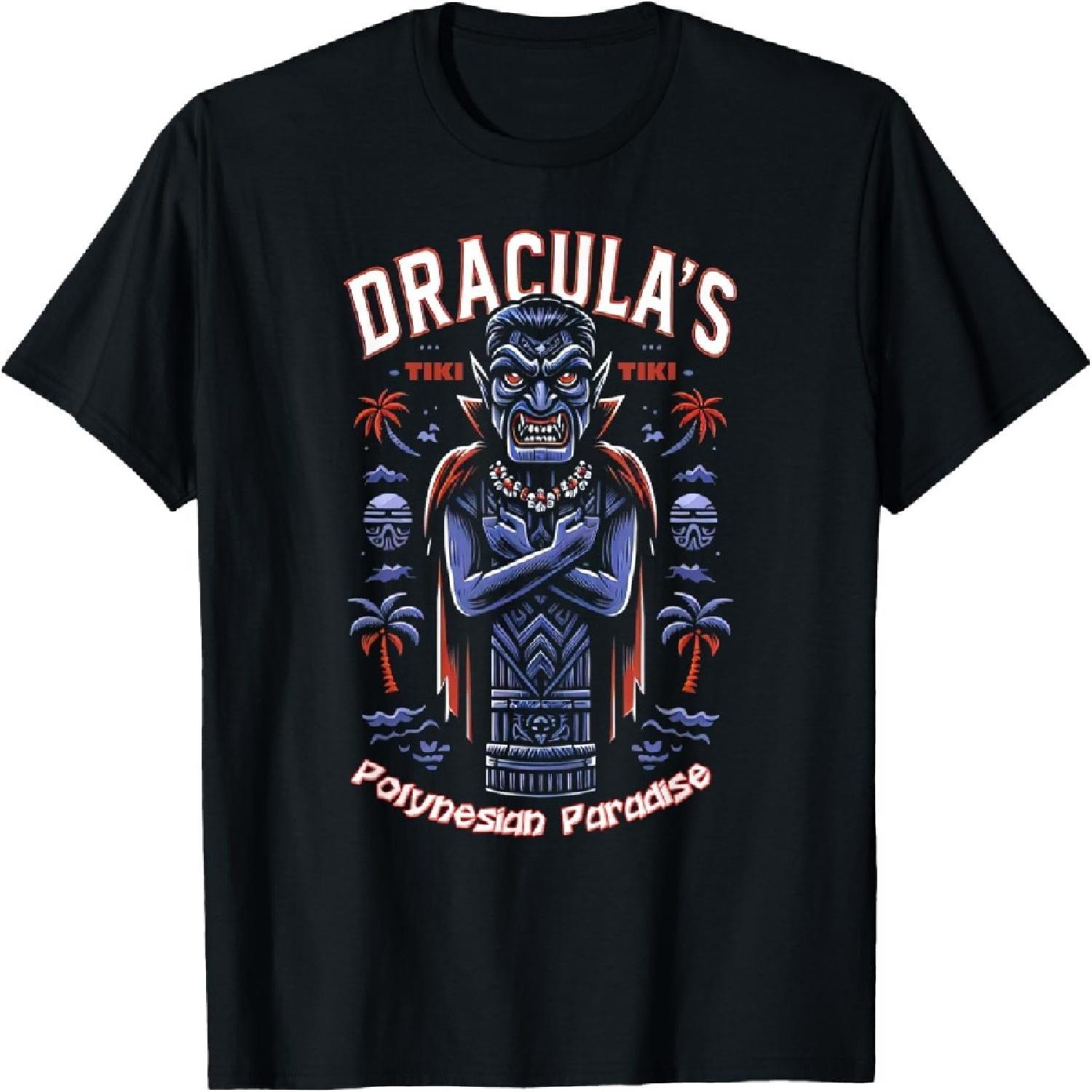 

Dracula s Polynesian Paradise - Vampire Tiki Bar Tropical T-Shirt XXXXXL різнокольоровий