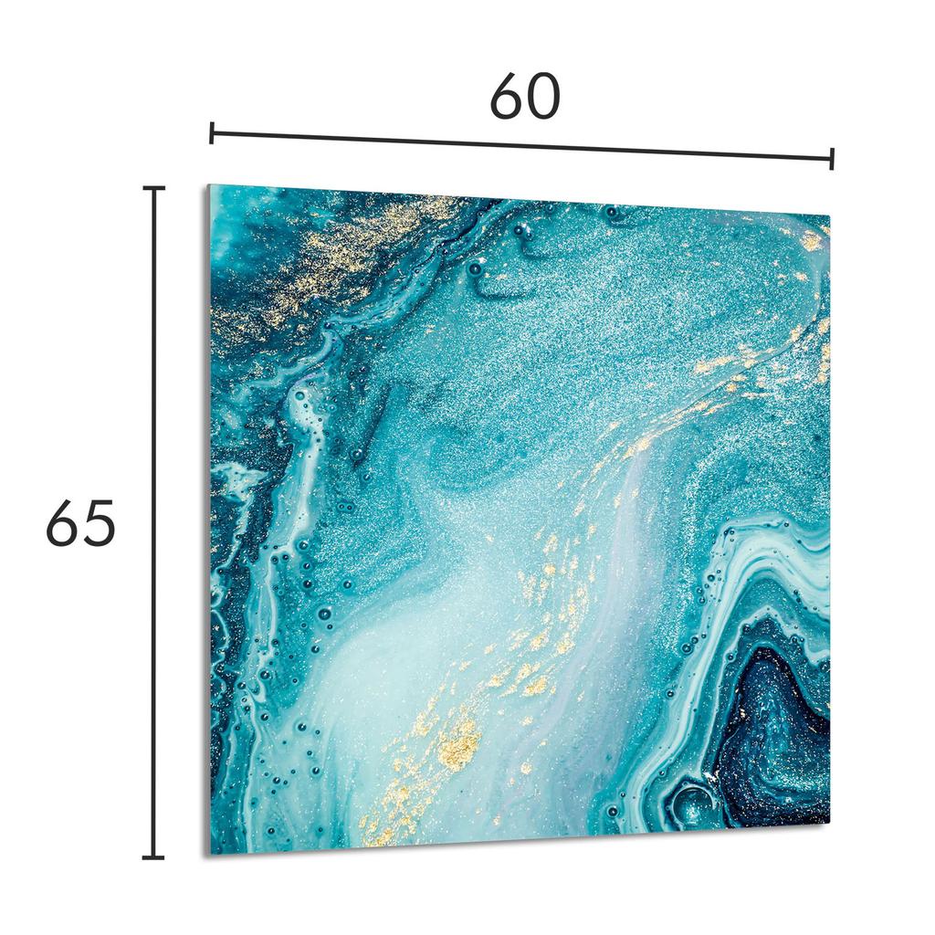 PANEL SZKLANY DO KUCHNI 60x65 Marmur