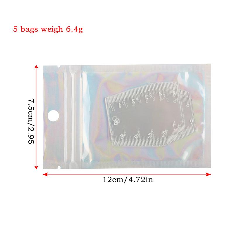 

5Pcs Durable Portable Brow Shaping Stencil Instant Eyebrow Design Ruler Set - Drawing & Shaping Gift for Beauty Makeup Tools