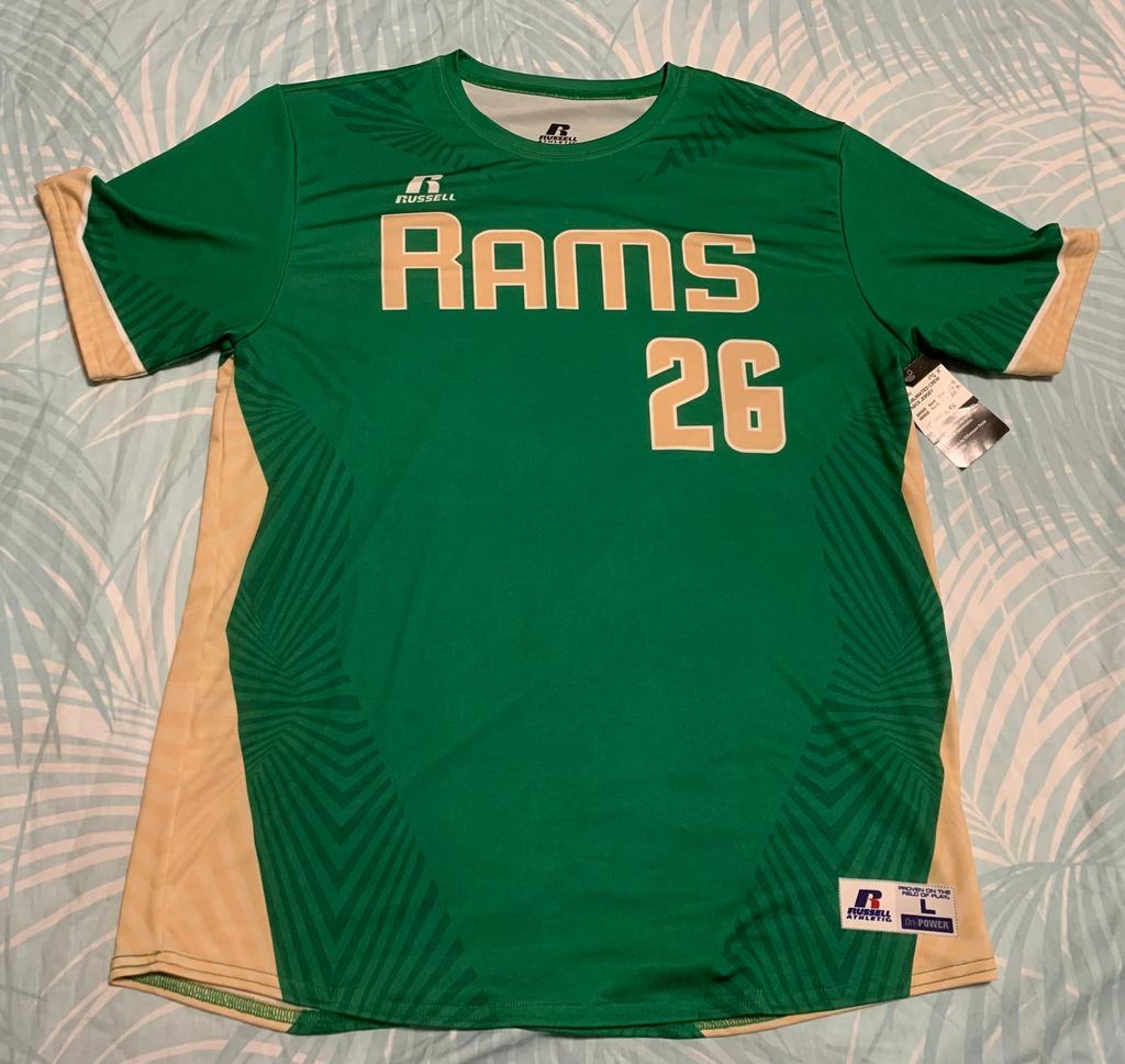Rams #26 Green Shirt