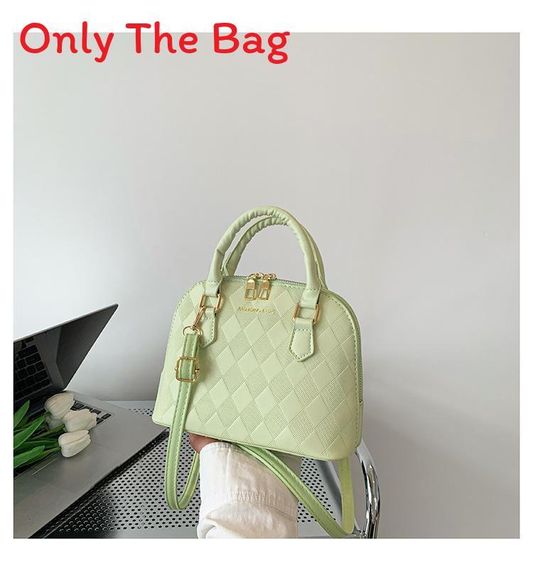 Fashionable Girls Small Handheld Shelldesign Pu Crossbody Bag For Outings