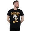 Disney Mens Mickey Mouse Gold Statue T-Shirt
