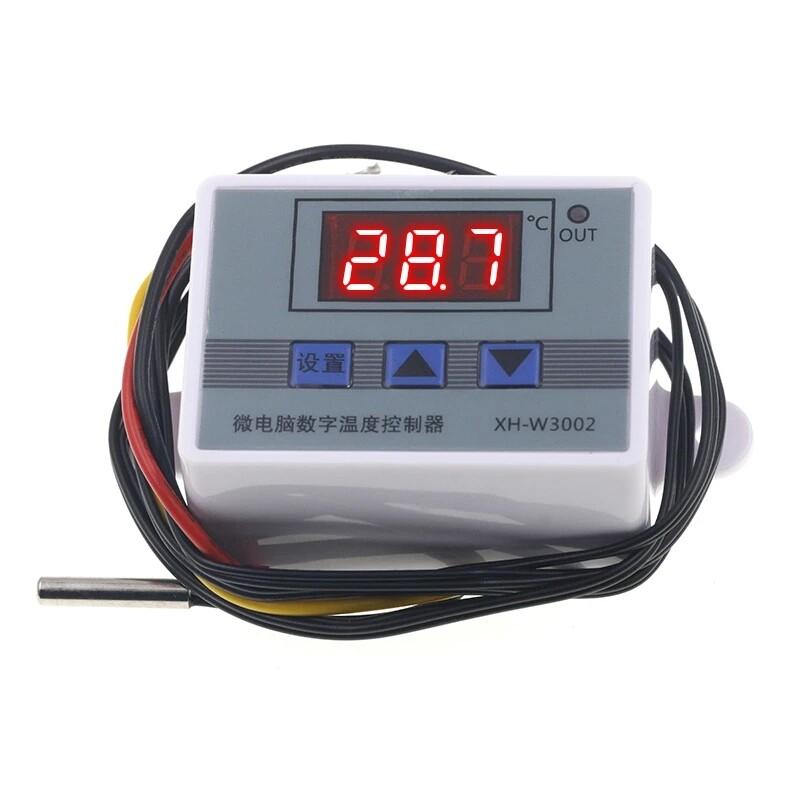 W3001 W3002 Mikrokomputerowy regulator temperatury DC12V 24V AC110 AC200V Cyfrowy termostat Termoregulator Ogrzewanie Chłodzenie Kontrola