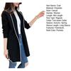 Cardigan Women Winter Coat Fleece Lapel Long Sleeves Mid Length Warm Solid Color Casual Elegant Autumn Female Clothing Lady