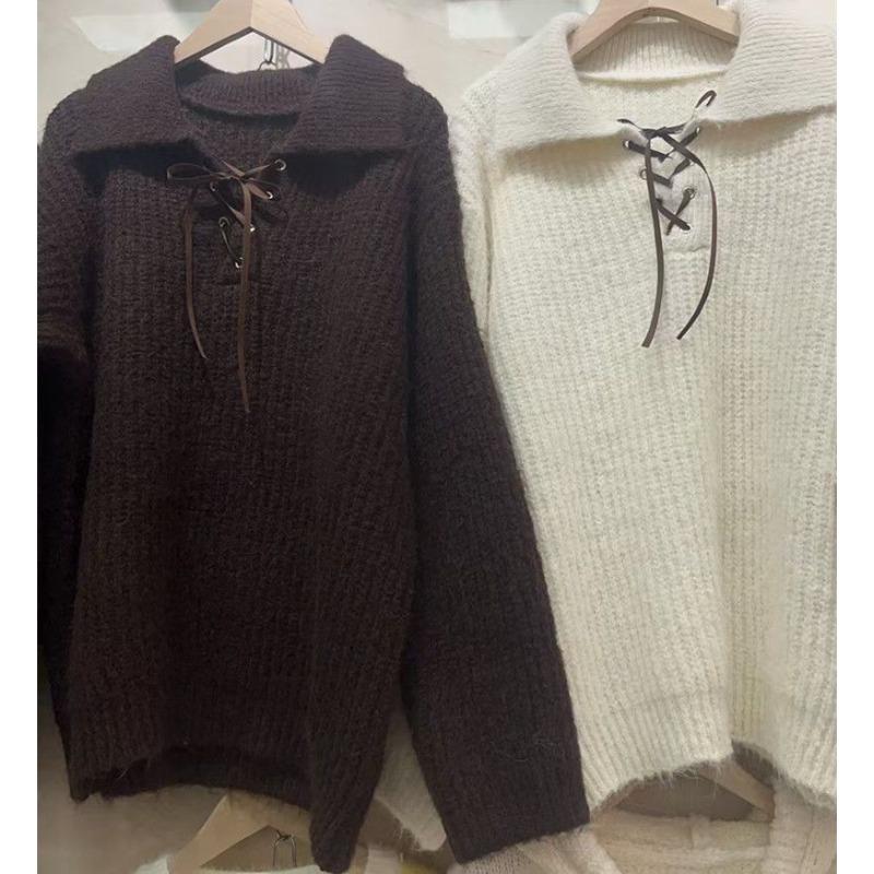 Pullover für Damen Winter Baumwolle Verdickt Warmer Strick Dehnbar Langarm Oversize Jumper Pullover Tops