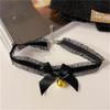 Halloween Cat Ears & Bell Headband, Fox Headband, Maid Bow Hair Clip, Skull Bangs Headwear
