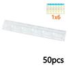 DIY Transparent Clear Building Blocks Smooth Thin Bricks Compatible with Leading Brands